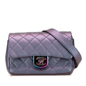 Pre Loved chanel Women Purple Satchel
